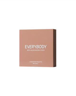 Мини палитра сенки за очи Diary Everybody London в неутрални тонове - 4