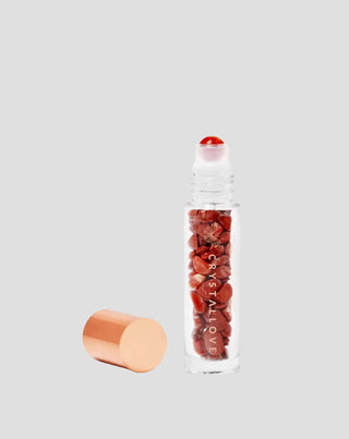 Флаконче с кристали за олио – червен яспис Crystallove - 1
