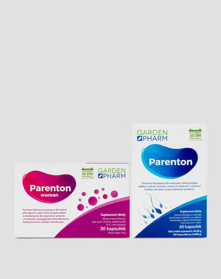 Комплект за подкрепа на плодовитостта за двойки Parenton Duo GardenPharm хранителни добавки 60+30 капсули - 1