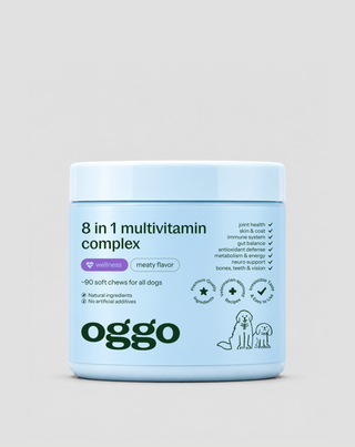 Мултивитамин за куче 8 в 1 за имунитет, козина и жизненост Oggo 180 g - 1