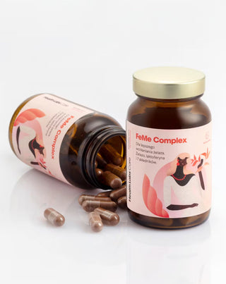 Хранителна добавка подпомагаща усвояването на желязо FeMe Complex Health Labs Care 60 капсули - 3