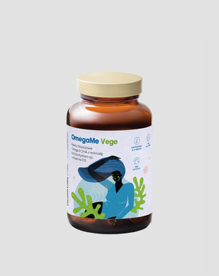 Хранителна добавка с мастни киселини омега OmegaMe Vege Health Labs Care 60 капсули - 1