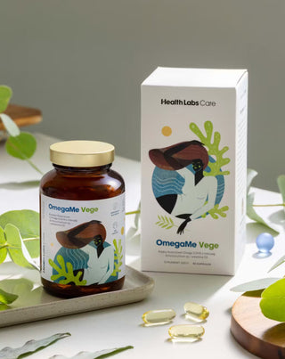 Хранителна добавка с мастни киселини омега OmegaMe Vege Health Labs Care 60 капсули - 2