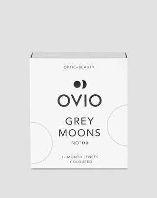 Сиви цветни контактни лещи Grey Moons no.2 Ovio - 1