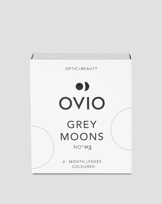 Сиви графитни контактни лещи Grey Moons no. 3 Ovio - 1