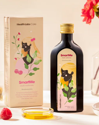 SmartMe Хранителна добавка за подобряване на състоянието на кожата с малинов вкус Health Labs Care - 2