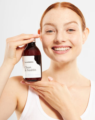Вода за изплакване на устата с вкус на мента и антикариес ефект Smilebite - 2