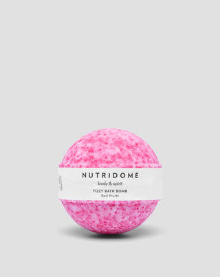 Nutridome хидратираща ефервесцентна топка за вана с подхранващи масла Червени плодове - 3