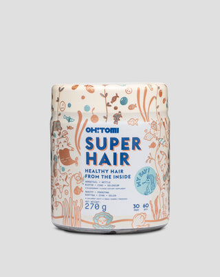 Желирани таблетки за сияйна кожа, здрава коса и твърди нокти Super Hair Oh!Tomi 60 бр. - 1