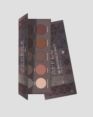 Палитра от пресовани сенки Naturally Matt Pressed Eyeshadows Palette Affect Professional Cosmetics - 1
