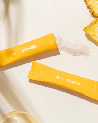 Колаген за пиене GlowMe с вкус на Ананас-Манго Health Labs Care 30 сашета - 2