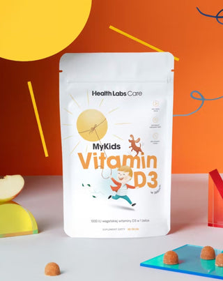 Витамин D за деца MyKids Vitamin D3 веган, под формата желирани бонбони Health Labs Care 60 броя - 2