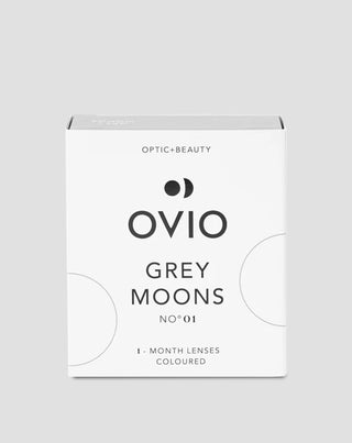 Сиви контактни лещи цвят Grey Moons no. 1 Ovio - 1