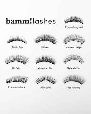 Изкуствени мигли с лента 2d за многократна употреба естествен ефект Extraordinary Doll Bamm!Lashes - 6