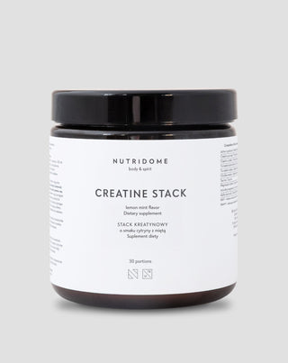 Nutridome, Creatine Stack с магнезий, ALA киселина и таурин за стабилна енергия и жизненост, 300g - 3
