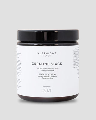 Nutridome, Creatine Stack с магнезий, ALA киселина и таурин за стабилна енергия и жизненост, 300g - 2
