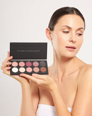 Палитра от 10 трайни сенки за очи в класически оттенъци Basic Eyeshadow Palette Nutridome - 3