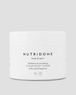 Захарен пилинг скраб за тяло за изглаждане на кожата Nutridome 250 g
